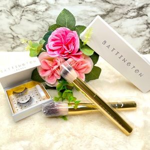 Battington Beauty Bundle w/Monroe Lashes & Brushes